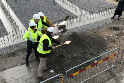 Första spadtaget Nova i Västra hamnen